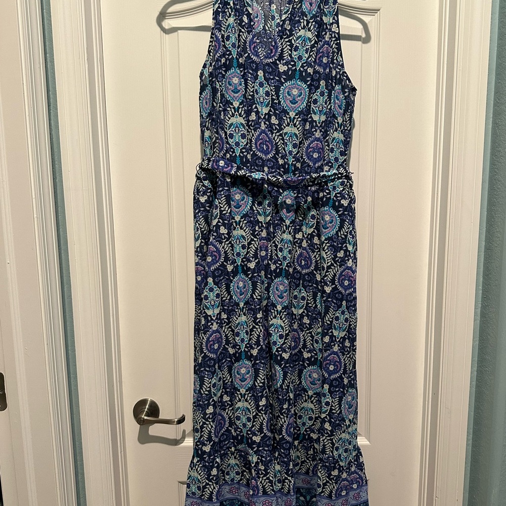 Talbots Blue Maxi Sundress